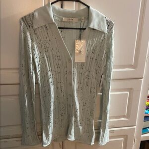 Joie Soft Blue Knit Cardigan